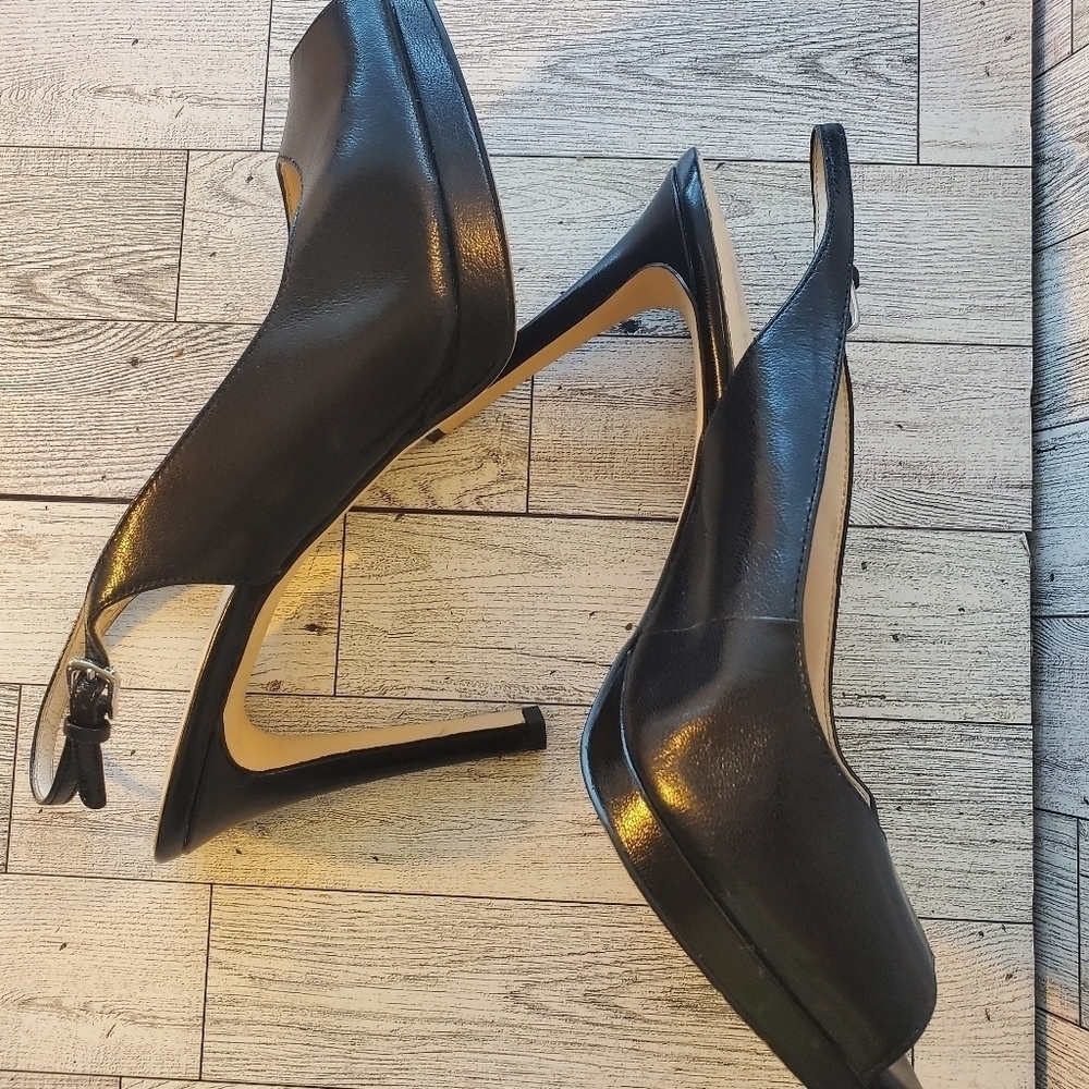 NINE WEST Woman's Black High Heels Sandals 9 M. - Picture 9 of 12